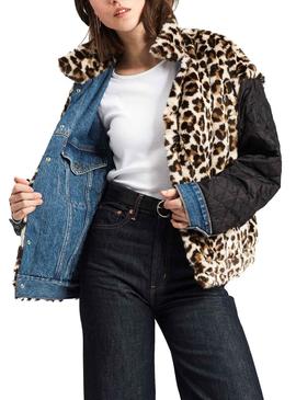 Cazadora Levis Fur Trucker Mujer