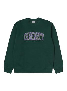 Sudadera Carhartt University Verde Hombre