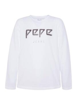 Camiseta Pepe Jeans Alchemy Blanco Niña