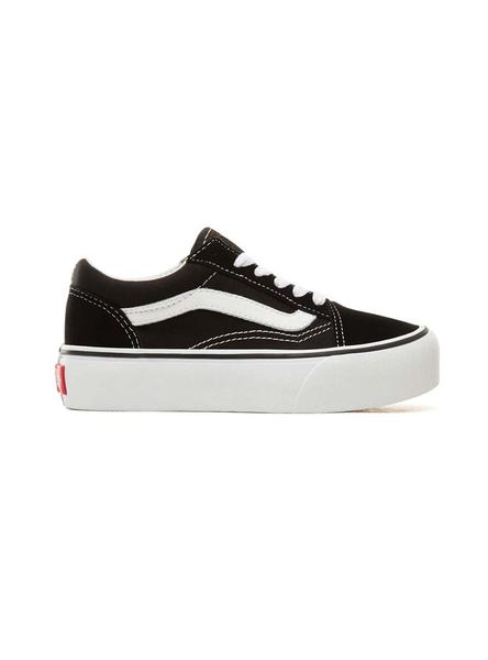 perrito maquinilla de afeitar pavimento Zapatilla Vans Old Skool Negro Para Niña