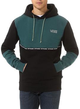 Sudadera Vans Taped Colorblock Verde Hombre