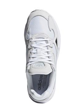 Zapatillas Adidas Falcon Blanco Para Mujer