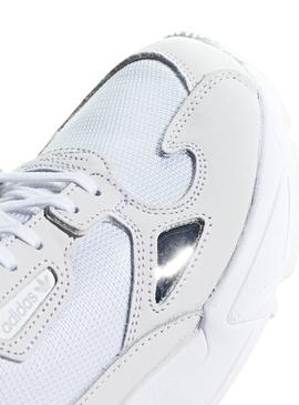 Zapatillas Adidas Falcon Blanco Para Mujer