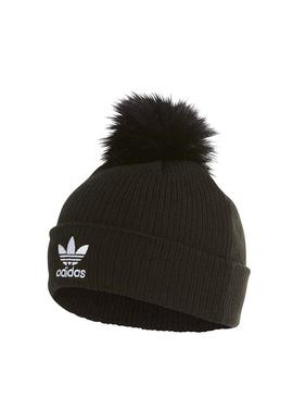 Gorro Adidas Pompon Negro Para Mujer