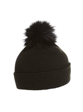 Gorro Adidas Pompon Negro Para Mujer