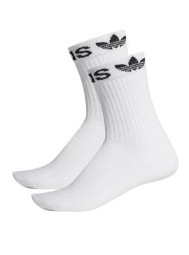 Calcetines Adidas Linear Blanco Hombre y Mujer