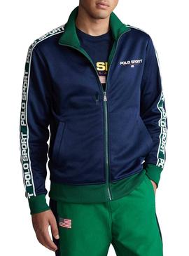 Sudadera Polo Sport Track Azul Hombre