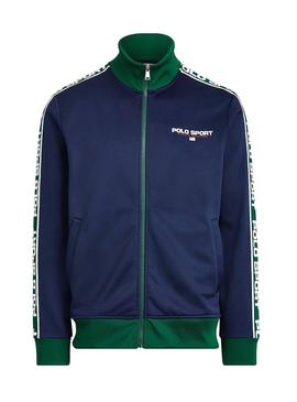 Sudadera Polo Sport Track Azul Hombre