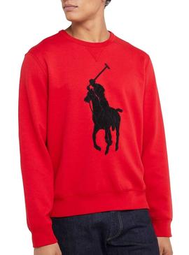 Sudadera Polo Ralph Lauren Big Logo Rojo Hombre