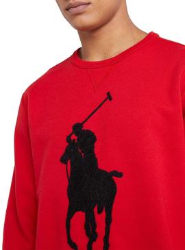 Sudadera Polo Ralph Lauren Big Logo Rojo Hombre