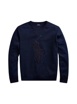 Sudadera Polo Ralph Lauren Big Logo Azul Hombre