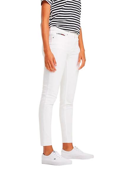 bala Ondular Pepino Pantalón Vaquero Tommy Jeans Nora Blanco Mujer