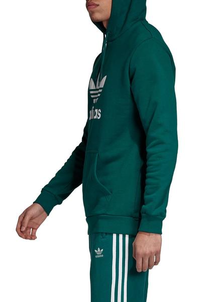 Alinear popurrí ancla Sudadera Adidas Trefoil Hoodie Verde Para Hombre