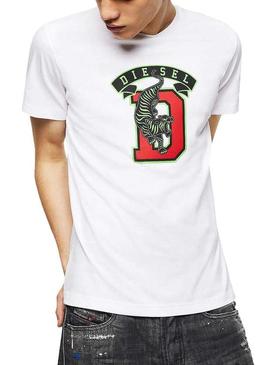 Camiseta Diesel Diego Blanca Hombre