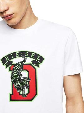 Camiseta Diesel Diego Blanca Hombre