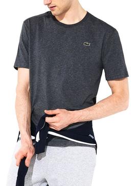 Camiseta Lacoste Basica Gris Oscura Hombre