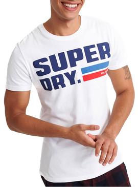 Camiseta Superdry NYC Blanco Hombre