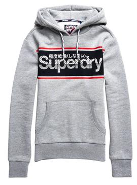 Sudadera Superdry Retro Sport Gris Hombre