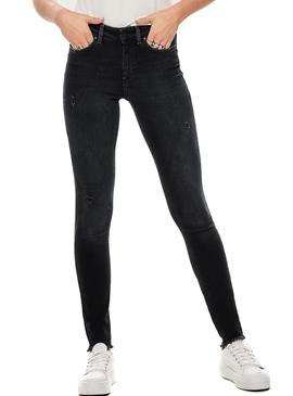 Pantalon Vaquero Only Blush Negro Mujer