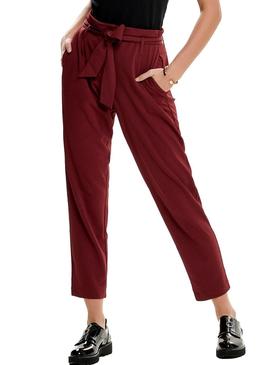 Pantalon Only Carolina Granate Mujer