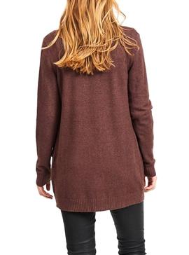 Cardigan Vila Viril Marron Mujer