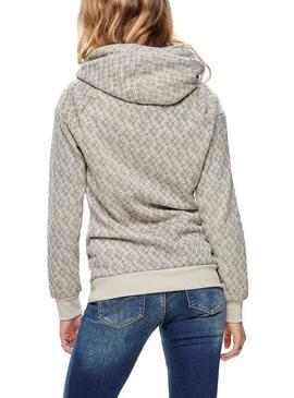 Sudadera Only Melinda Gris Mujer