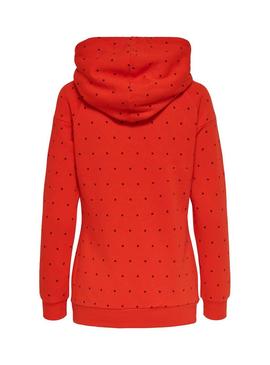 Sudadera Only Melinda Naranja Mujer