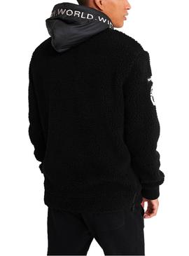 Sudadera Superdry Sherpa Worldwide Negro Hombre 