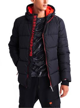 Chaqueta Superdry Sports Puffer Negro Hombre