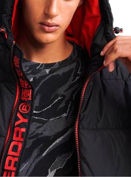 Chaqueta Superdry Sports Puffer Negro para Hombre