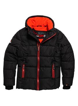 Chaqueta Superdry Sports Puffer Negro para Hombre