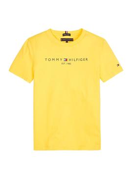Camiseta Tommy Hilfiger Essential Amarillo Niños