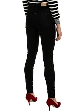 Pantalón Naf Naf Brillante Skinny Negro Para Mujer