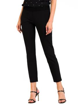 Pantalón Naf Naf Plumeti Negro Para Mujer