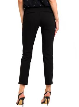 Pantalón Naf Naf Plumeti Negro Para Mujer