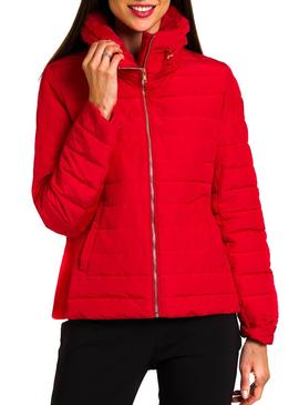 Cazadora Naf Naf Acolchada Rojo Para Mujer