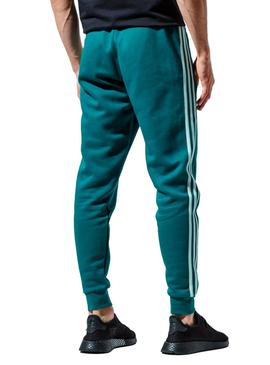 Pantalon Adidas 3 Stripes Verde Para Hombre