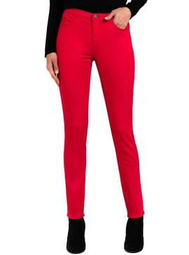 Pantalón Naf Naf Skinny Rojo Para Mujer