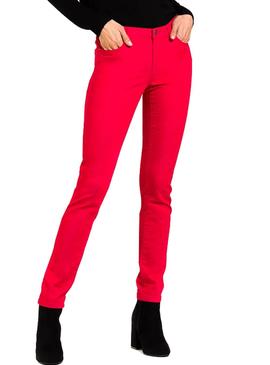 Pantalón Naf Naf Skinny Rojo Para Mujer