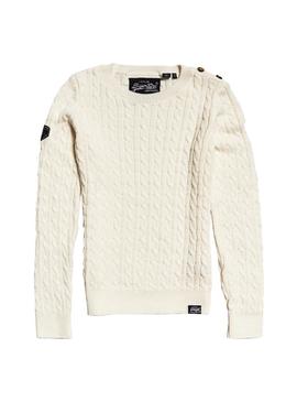 Jersey Superdry Croyde Bay Beige Mujer