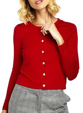 Chaqueta Naf Naf Pedrería Rojo Para Mujer