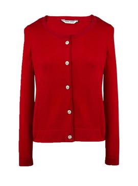 Chaqueta Naf Naf Pedrería Rojo Para Mujer