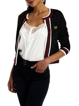 Chaqueta Naf Naf Glitter Para Mujer