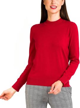 Jersey Naf Naf Rojo Para Mujer Ajustado