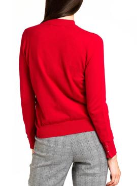 Jersey Naf Naf Rojo Para Mujer Ajustado