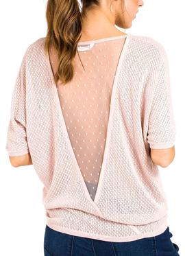 Jersey Naf Naf Plumeti Rosa Para Mujer