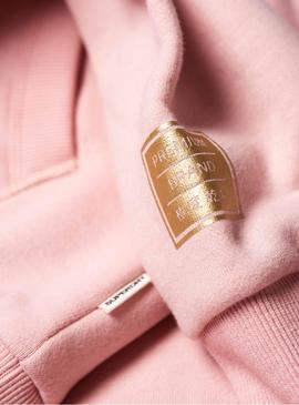 Sudadera Superdry Premium Brand Rosa Mujer