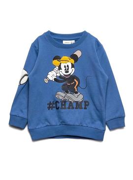 Sudadera Name It Mickey Bently Azul Niño