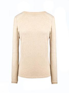 Jersey Naf Naf Plumeti Beige Para Mujer