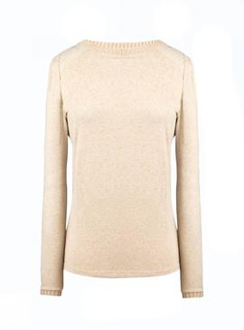 Jersey Naf Naf Plumeti Beige Para Mujer